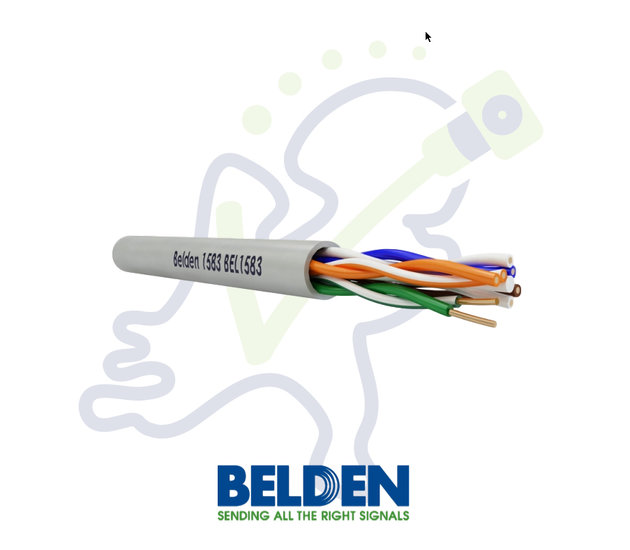 Belden U/UTP 1583E netwerkkabel Cat5E grijs 10m