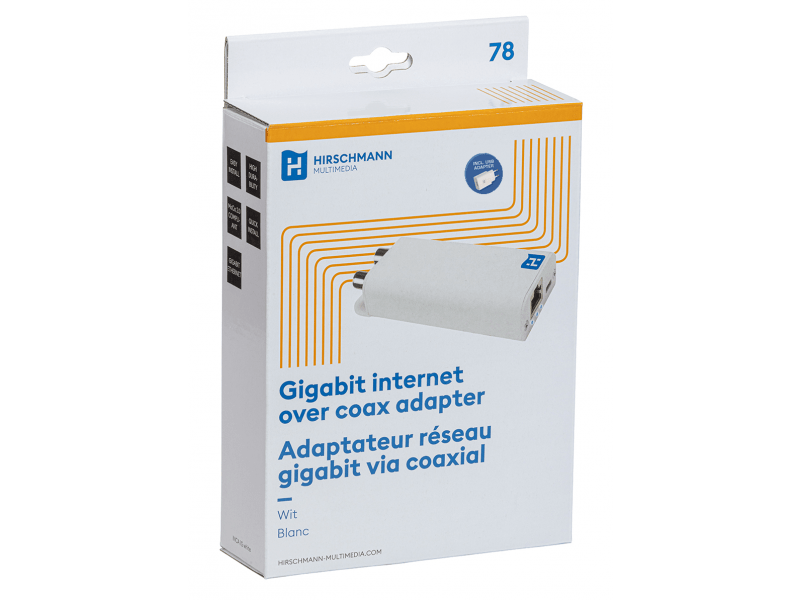 Hirschmann Gigabit Internet via coax kabel INCA 1G