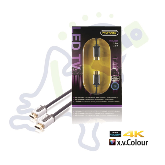 Profigold PROL1201 High Speed HDMI kabel met ethernet 1m