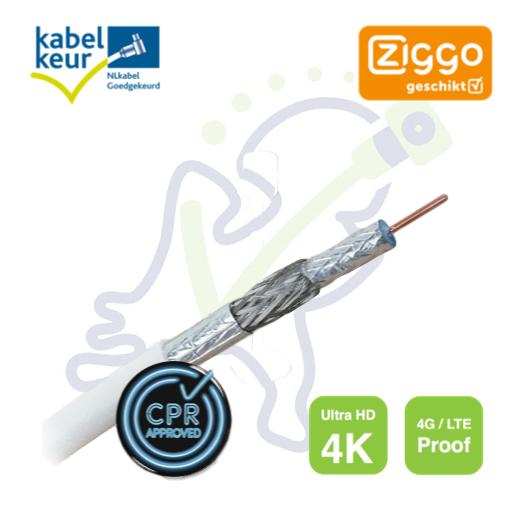 Hirschmann KOKA 9 ECA/20 coax kabel Ziggo gecertificeerd 4G LTE Proof
