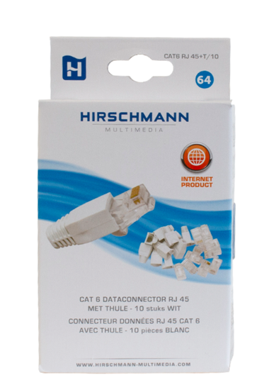 Hirschmann RJ45 Cat 6 connectoren 10 stuks