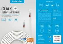 Technetix COAXIH coax installatiekabel 4G ZIGGO 100m