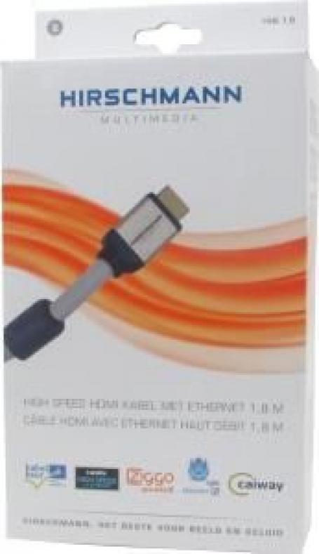 Hirschmann HDMI kabel 4K Ultra HD 1.8m | HHE 1.8