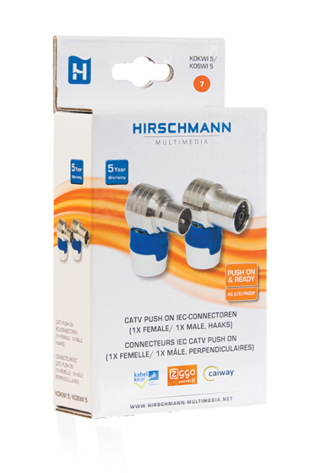 Hirschmann KOSWI 5/KOKWI 5 Shop haakse IEC connectoren 4G proof