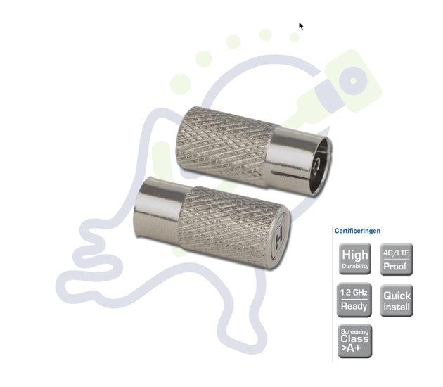 TIF 75 Hirschmann afsluitweerstand 75 ohm IEC - female 4G LTE Proof!