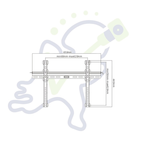 Cavus WMF003 Vlakke muurbeugel TV 37 - 70 inch