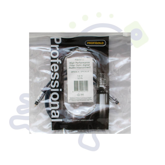 Profigold PGD561 Optische Toslink kabel SPDIF 1m