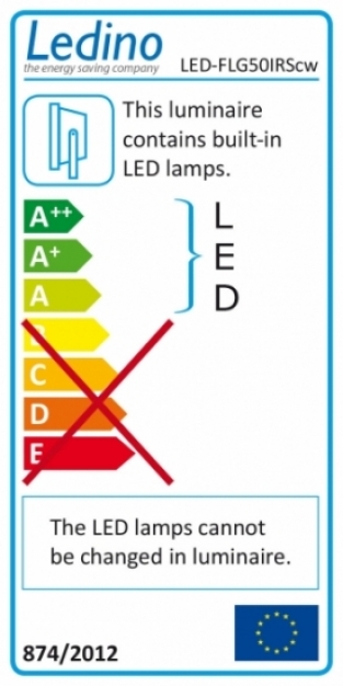 LED schijnwerper 50W 4500 lm 6000K helder wit met sensor