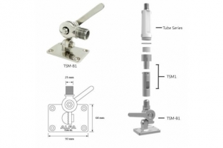Alfa Network RVS Marine Mount + USB kabel adapter set voor Tube U