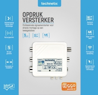 Technetix BDA-02 6 opsteekversterker ZIGGO geschikt