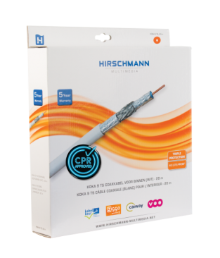 KOKA 9 ECA/20 4G LTE Proof Hirschmann coax kabel 20m Ziggo geschikt