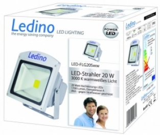 Ledino LED schijnwerper 20W 1700 lumen 3000K warm wit 230v