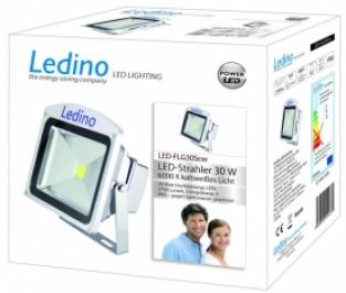 Ledino LED schijnwerper 30W 2550 lumen 3000K warm wit 230v