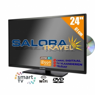 Salora 24 inch Travel HD LED Smart Tv WiFi en DVD 12v - 230v