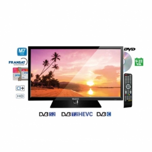 Teleco TEK 24D 24 inch HD LED TV / DVD 9-32V camper en caravan